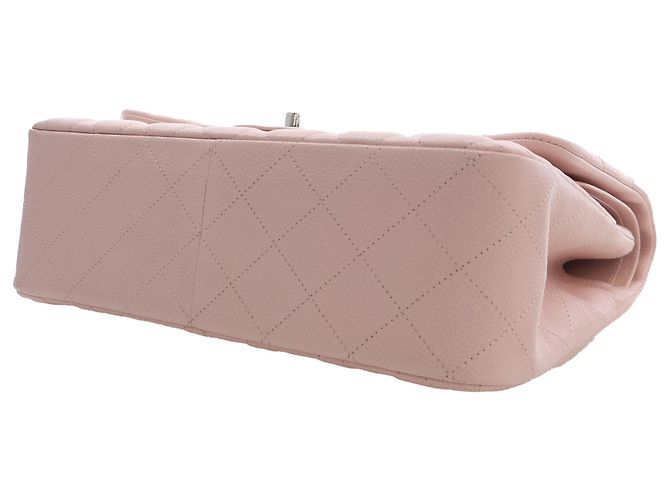 Chanel Pink Jumbo Classic Caviar Double Flap Rosa - vista 5