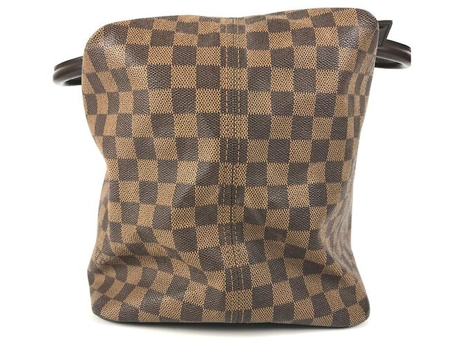 Borsa Boston Louis Vuitton Damier Greenwich PM Marrone - vista 4
