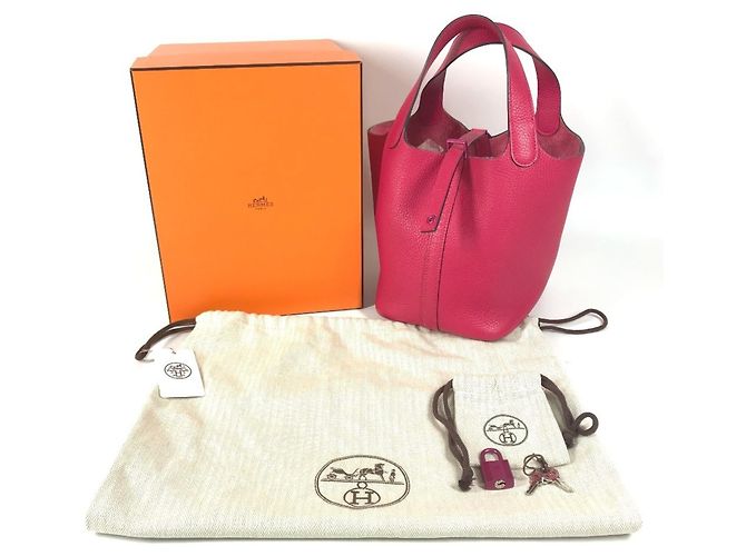 Hermès Hermes Picotin Lock PM 18 Handtasche Pink - Ansicht 17