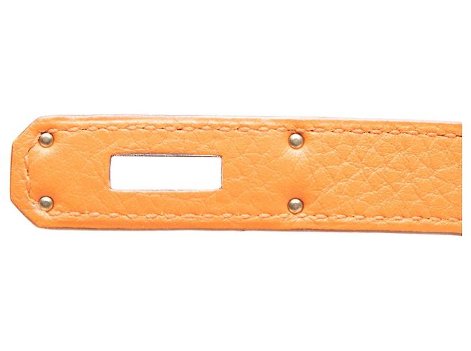 Hermès Orange Clemence Kelly Retourne 28 Arancione - vista 6