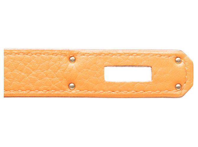 Hermès Orange Clemence Kelly Retourne 28 Arancione - vista 7
