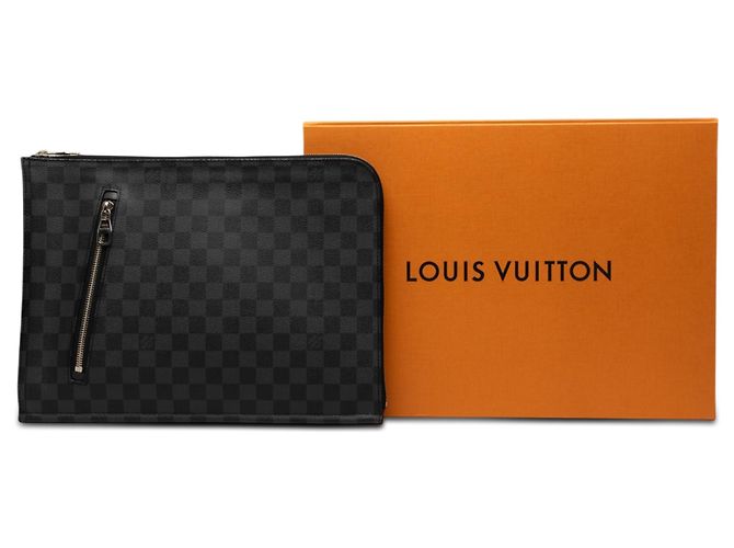 Louis Vuitton Poche Documents Portfolio in Damier Graphite nero - vista 7