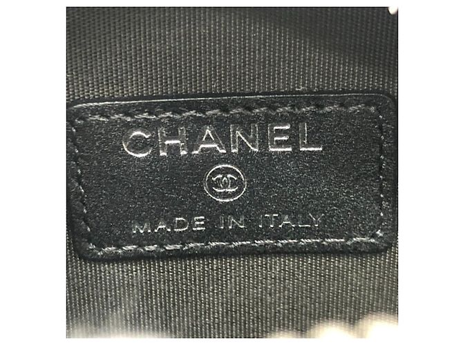 Borsa a tracolla in pelle grigia Chanel Marrone - vista 11