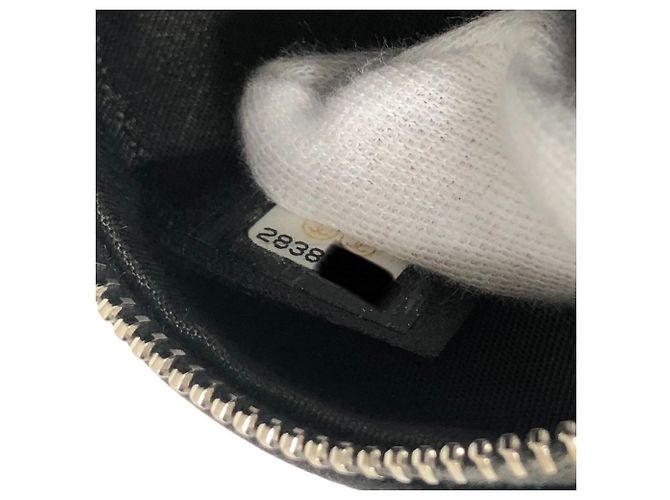 Borsa a tracolla in pelle grigia Chanel Marrone - vista 12