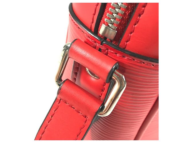 Borsa Danube PM in pelle Epi Louis Vuitton x Supreme Collaborazione Bianco Rosso - vista 12