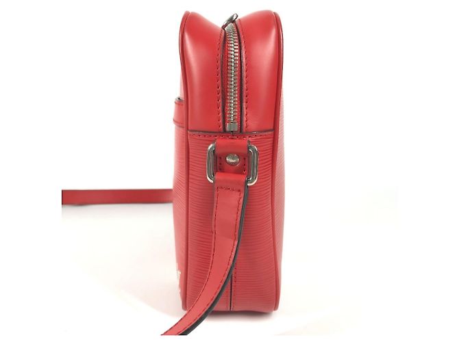 Borsa Danube PM in pelle Epi Louis Vuitton x Supreme Collaborazione Bianco Rosso - vista 3