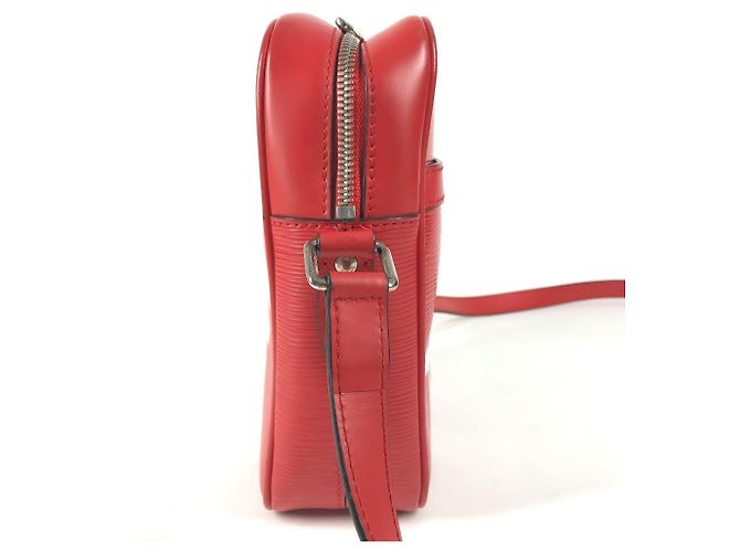 Borsa Danube PM in pelle Epi Louis Vuitton x Supreme Collaborazione Bianco Rosso - vista 4