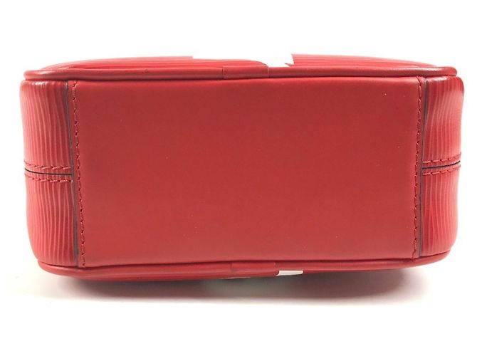 Borsa Danube PM in pelle Epi Louis Vuitton x Supreme Collaborazione Bianco Rosso - vista 5