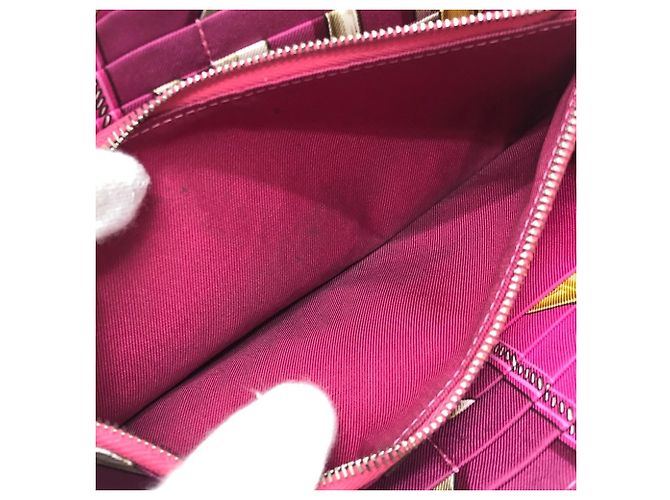 Cartera larga Azap Hermès en piel Epsom Castaño Gris pardo - vista 13