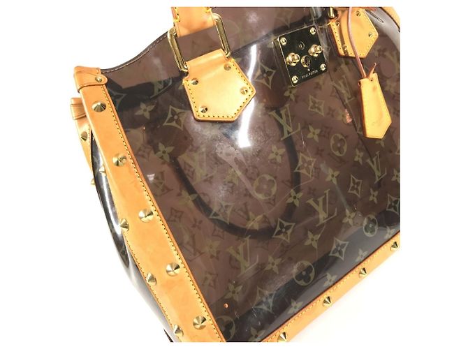 Borsa a Spalla Louis Vuitton Monogram Neo Cabas Ambre MM Marrone - vista 11
