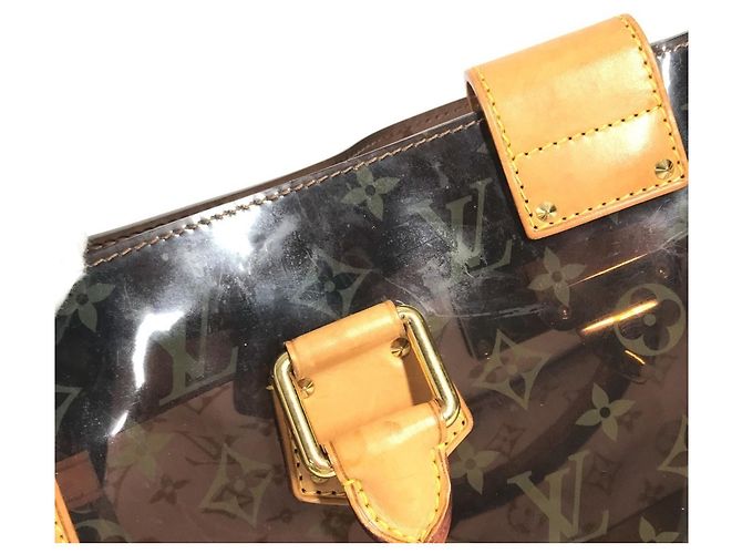 Borsa a Spalla Louis Vuitton Monogram Neo Cabas Ambre MM Marrone - vista 12