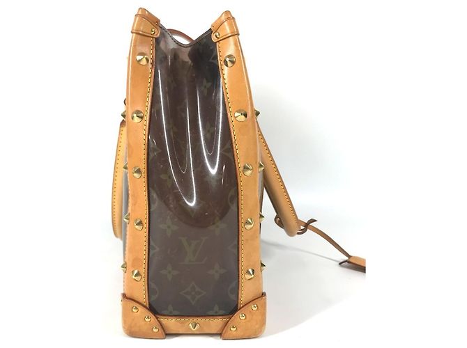 Borsa a Spalla Louis Vuitton Monogram Neo Cabas Ambre MM Marrone - vista 4