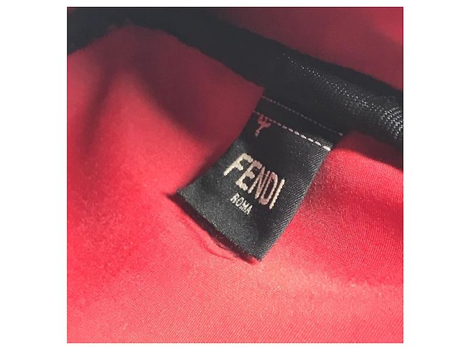 Fendi 7VA456 Borsa Crossbody Pochette Logo Pequin Nero Cachi - vista 14