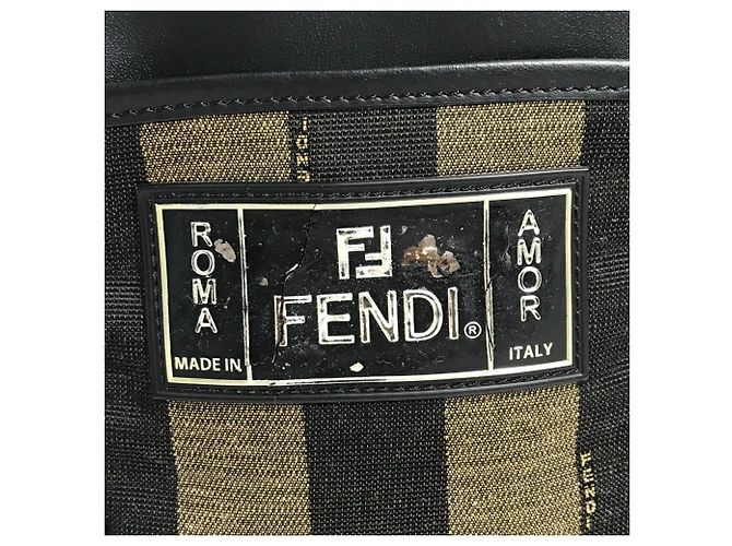 Fendi 7VA456 Borsa Crossbody Pochette Logo Pequin Nero Cachi - vista 8