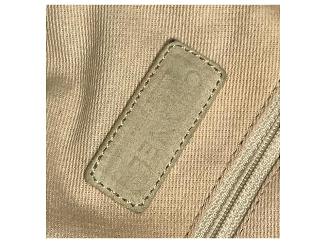 Borsa Chanel Fishnet CC Coco Mark Logo Beige - vista 11