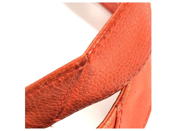 Borsa Chanel Vintage CC Coco Mark Logo Arancione - vista 11