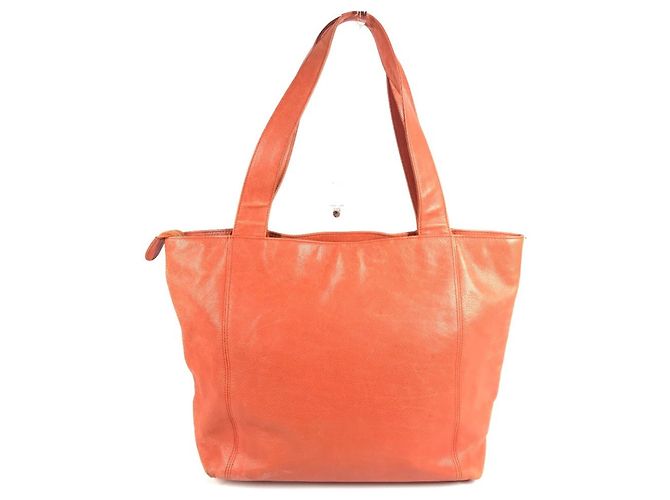 Borsa Chanel Vintage CC Coco Mark Logo Arancione - vista 2
