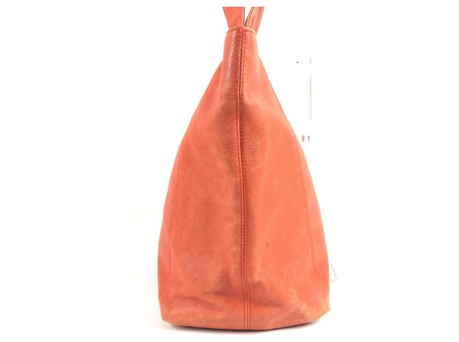 Borsa Chanel Vintage CC Coco Mark Logo Arancione - vista 4
