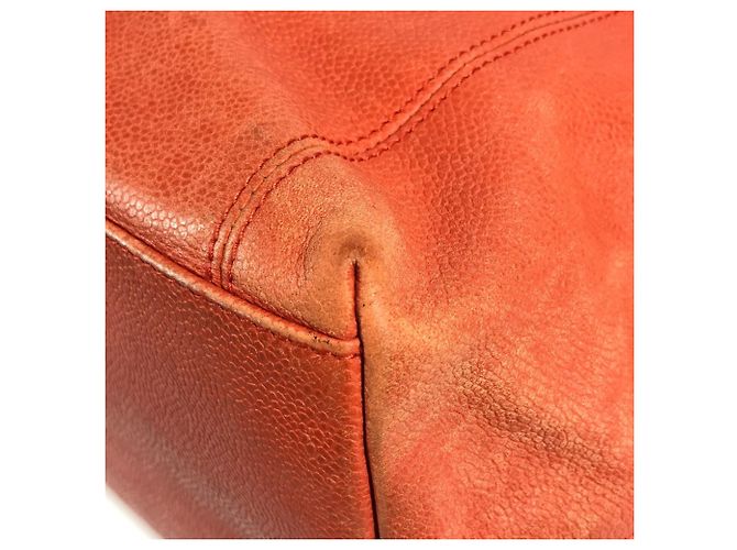 Borsa Chanel Vintage CC Coco Mark Logo Arancione - vista 6