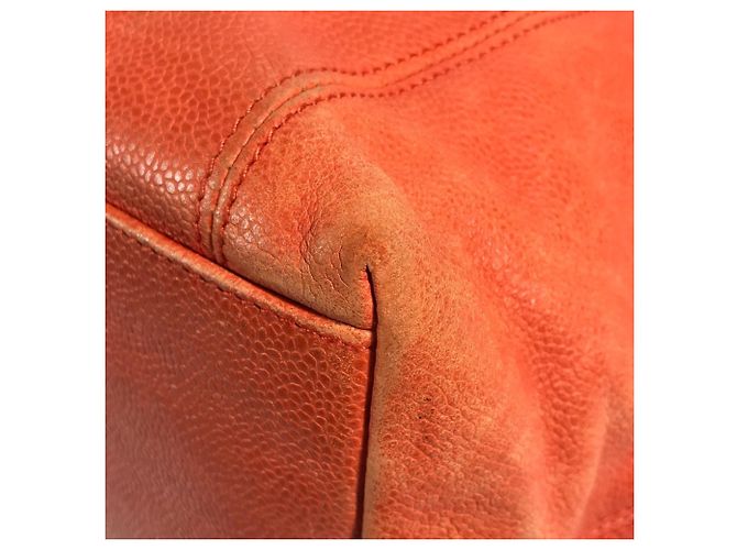 Borsa Chanel Vintage CC Coco Mark Logo Arancione - vista 8