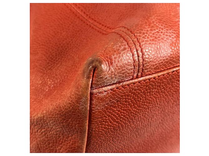 Borsa Chanel Vintage CC Coco Mark Logo Arancione - vista 9