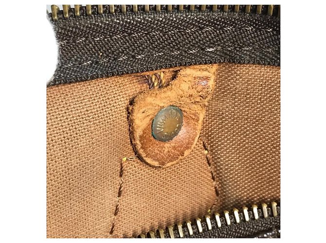 Louis Vuitton Monogram Speedy 35 Mini Boston Bag Marrone - vista 18