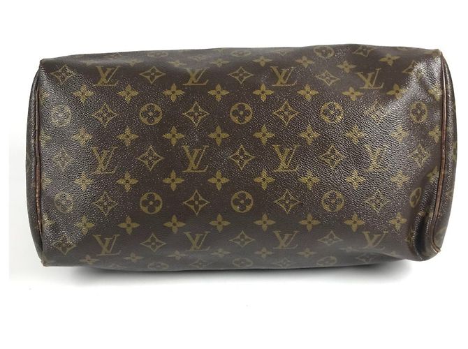Louis Vuitton Monogram Speedy 35 Mini Boston Bag Marrone - vista 2