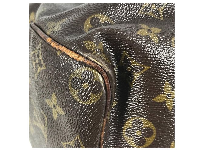 Louis Vuitton Monogram Speedy 35 Mini Boston Bag Marrone - vista 9