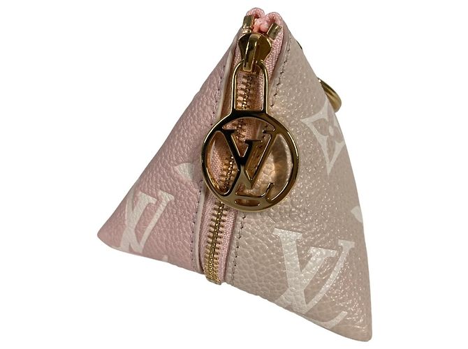 Portachiavi in pelle rosa Louis Vuitton - vista 2