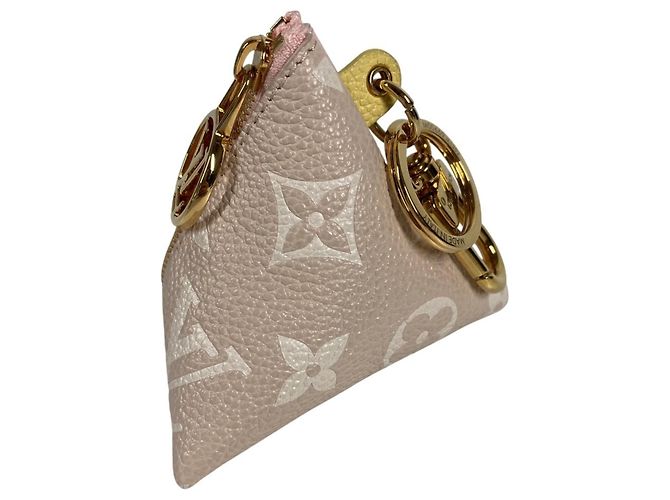 Portachiavi in pelle rosa Louis Vuitton - vista 3