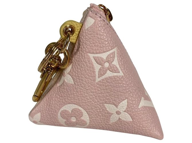 Portachiavi in pelle rosa Louis Vuitton - vista 5