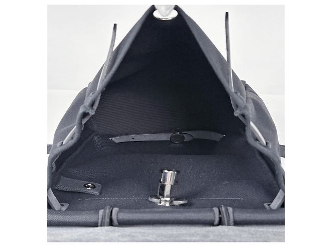 Hermès Hermes Herbag Zip Ad PM 2WAY Toile H Berlinne Bash Hunter Backpack Nero - vista 9