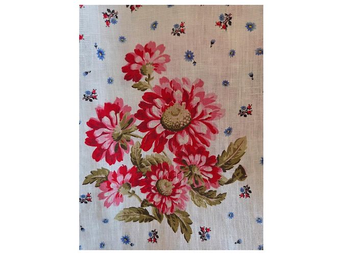 Paul & Joe Maxikleid aus Leinen mit Blumenmuster Pink Weiß Rot Blau Mehrfarben - Ansicht 13