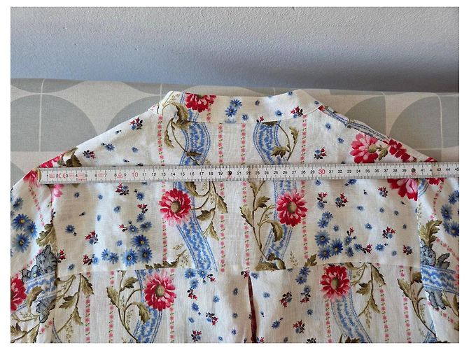 Paul & Joe Maxikleid aus Leinen mit Blumenmuster Pink Weiß Rot Blau Mehrfarben - Ansicht 16