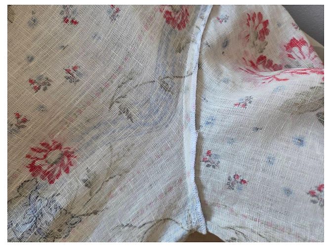 Paul & Joe Maxikleid aus Leinen mit Blumenmuster Pink Weiß Rot Blau Mehrfarben - Ansicht 19