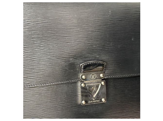 Pochette Document en Cuir Epi Louis Vuitton Noir - vue 10