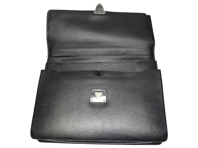 Pochette Document en Cuir Epi Louis Vuitton Noir - vue 16