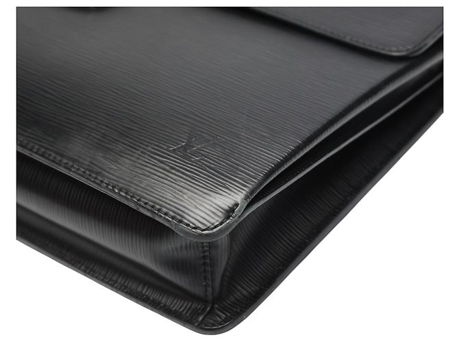 Pochette Document en Cuir Epi Louis Vuitton Noir - vue 6