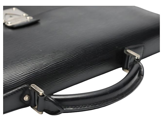 Pochette Document en Cuir Epi Louis Vuitton Noir - vue 9