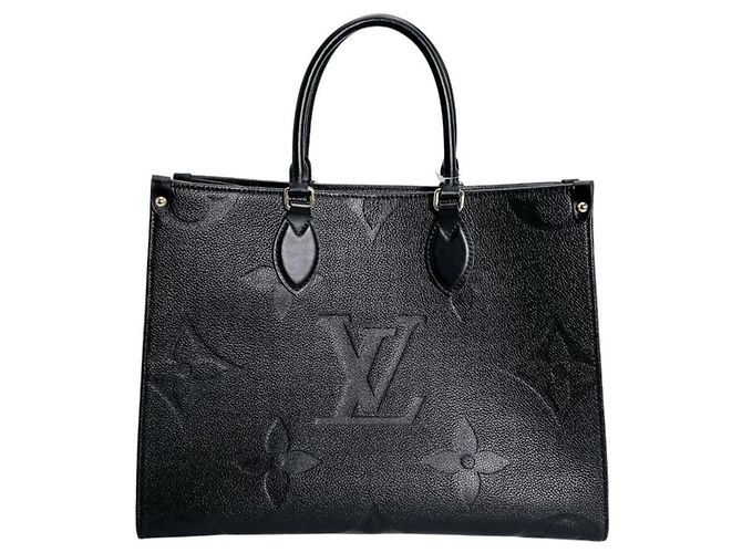 Borsa Tote Louis Vuitton Empreinte OnTheGo MM Nero - vista 3