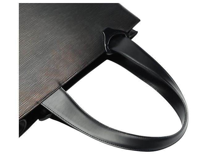 Louis Vuitton Borsa a Spalla Tote Gemmo in pelle Epi Nero - vista 11
