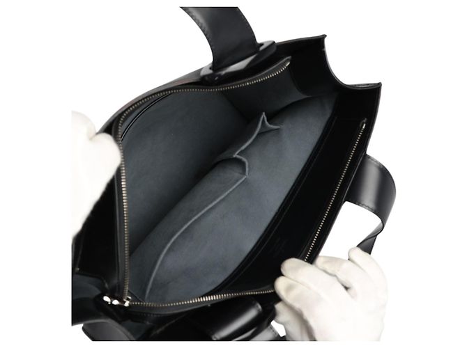 Louis Vuitton Borsa a Spalla Tote Gemmo in pelle Epi Nero - vista 12