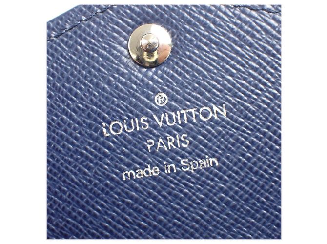 Louis Vuitton Long Wallet aus Epi-Leder Blau - Ansicht 15