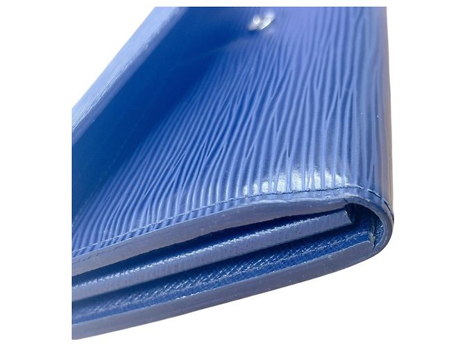 Louis Vuitton Long Wallet aus Epi-Leder Blau - Ansicht 3