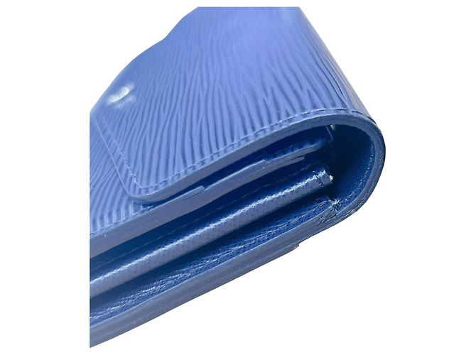 Louis Vuitton Long Wallet aus Epi-Leder Blau - Ansicht 5