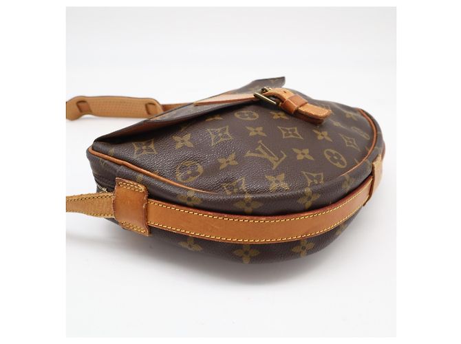 Borsa a tracolla Louis Vuitton Monogram Jeune Fille Marrone Beige - vista 5