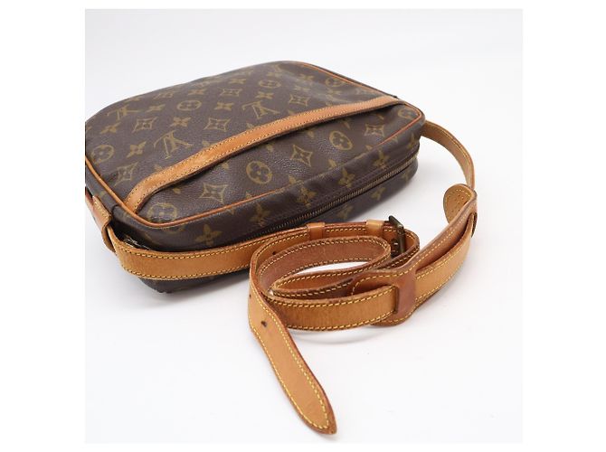 Borsa a tracolla Louis Vuitton Monogram Jeune Fille Marrone Beige - vista 8