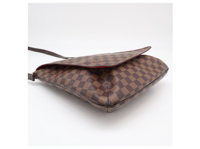 Borsa a tracolla Louis Vuitton Damier Musette N51302 Marrone Beige Damier ebene - vista 5