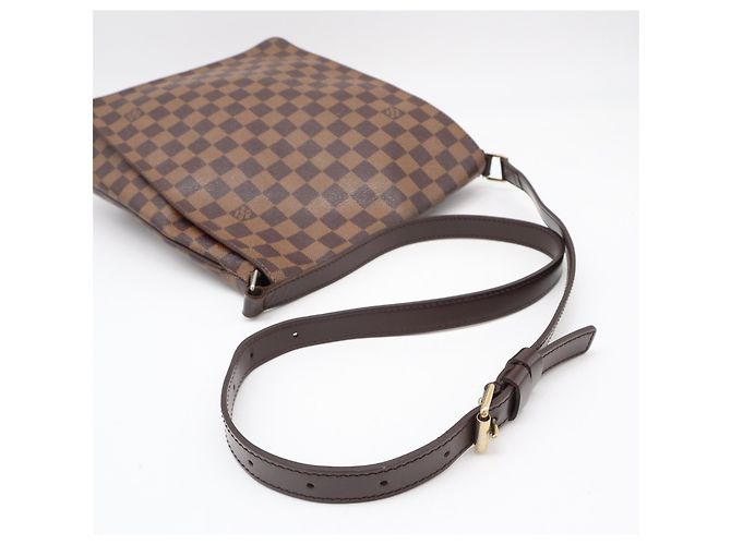 Borsa a tracolla Louis Vuitton Damier Musette N51302 Marrone Beige Damier ebene - vista 9