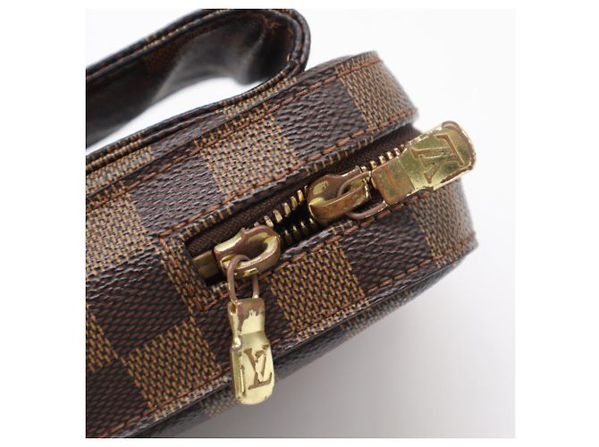 Borsa a tracolla Louis Vuitton Damier Geronimos Marrone Beige Damier ebene - vista 10